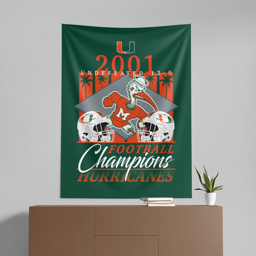 Miami Hurricanes 50" x 60" Pinnacle Wall Hanging