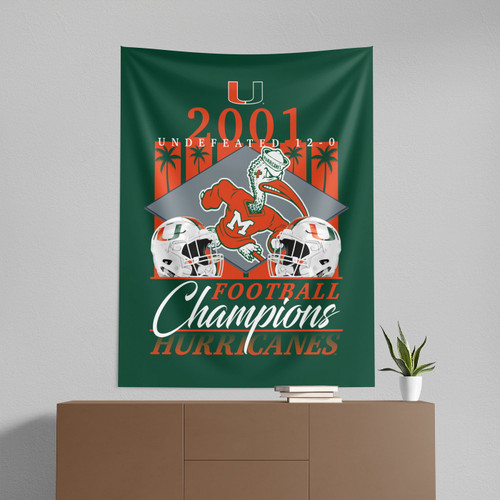 Miami Hurricanes 50" x 60" Pinnacle Wall Hanging