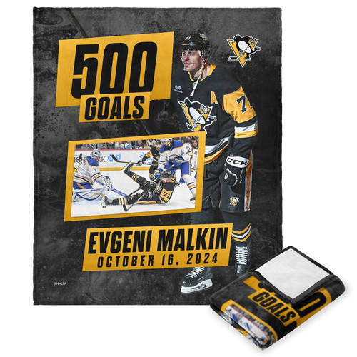 Pittsburgh Penguins 50" x 60" Malkin 500 Goals Silk Touch Throw Blanket