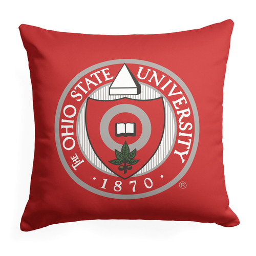 Ohio State Buckeyes 18" x 18" Campus Crawl Throw Pillow