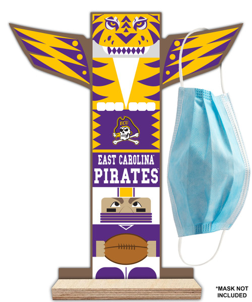 East Carolina Pirates Totem Mask Holder