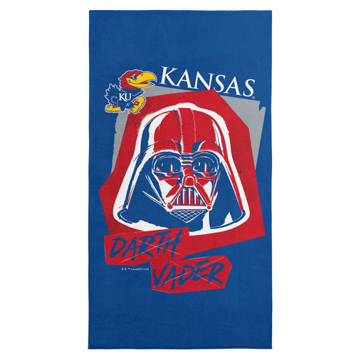Kansas Jayhawks 30" x 60" Darth Vader Beach Towel