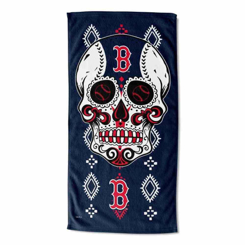 Boston Red Sox 30" x 60" Candy Skull Beach Towel