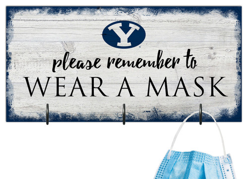 BYU Cougars Please Wear Your Mask Sign