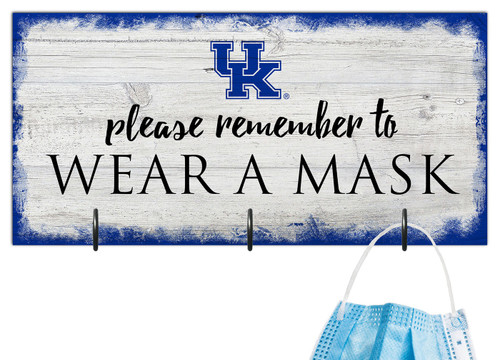Kentucky Wildcats Please Wear Your Mask Sign