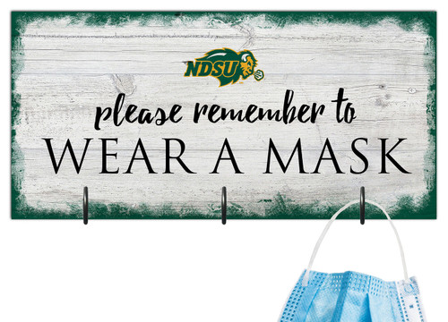 North Dakota State Bison Please Wear Your Mask Sign