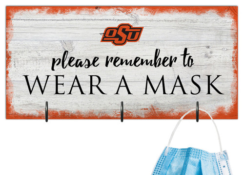 Oklahoma State Cowboys Please Wear Your Mask Sign