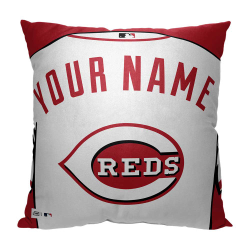 Cincinnati Reds 18" x 18" Jersey Personalized Pillow