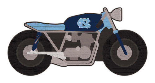 North Carolina Tar Heels 12" Motorcycle Cutout Sign