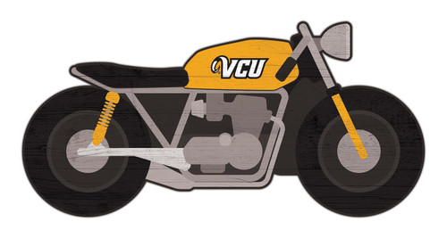 Virginia Commonwealth Rams 12" Motorcycle Cutout Sign