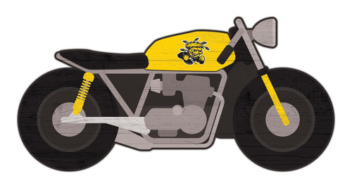 Wichita State Shockers 12" Motorcycle Cutout Sign