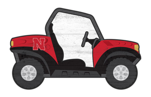 Nebraska Cornhuskers 12" ATV Cutout Sign