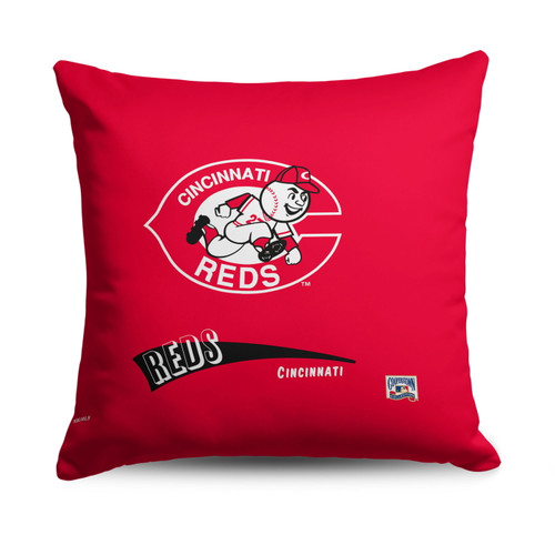 Cincinnati Reds 18" x 18" Throwback Throw Pillow