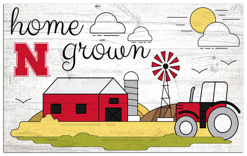 Nebraska Cornhuskers Home Grown 11" x 19" Sign