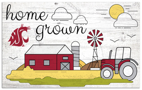 Washington State Cougars Home Grown 11" x 19" Sign