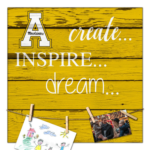 Appalachian State Mountaineers Create, Inspire, Dream Sign