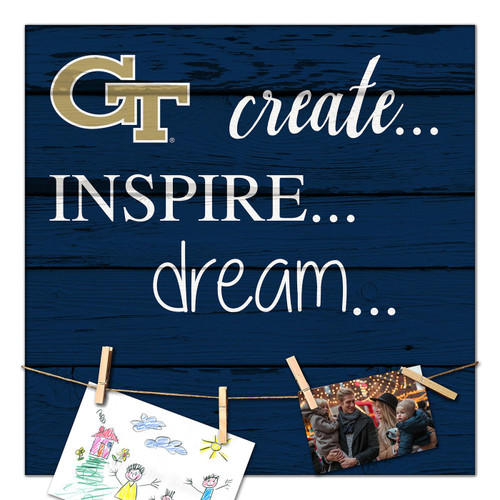 Georgia Tech Yellow Jackets Create, Inspire, Dream Sign