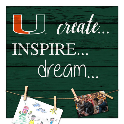 Miami Hurricanes Create, Inspire, Dream Sign