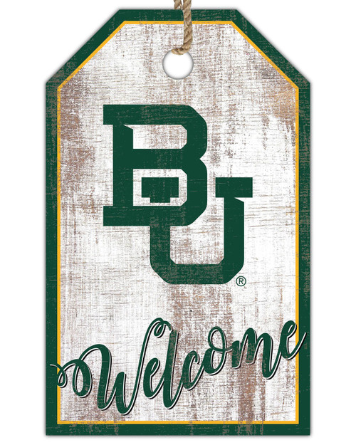 Baylor Bears Welcome Team Tag 11" x 19" Sign