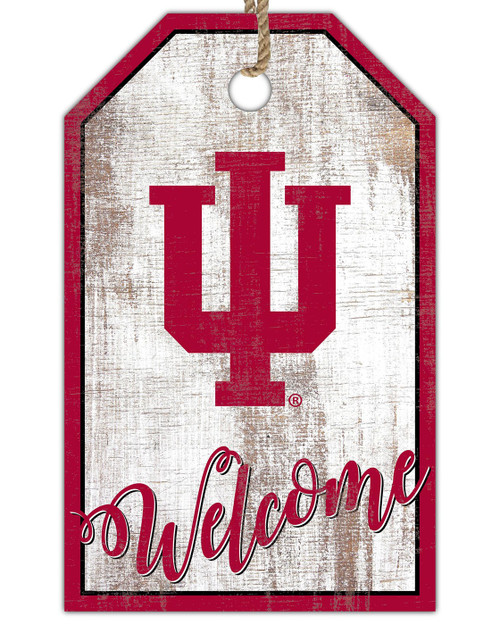 Indiana Hoosiers Welcome Team Tag 11" x 19" Sign
