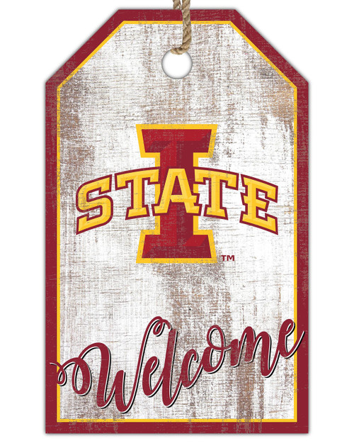 Iowa State Cyclones Welcome Team Tag 11" x 19" Sign