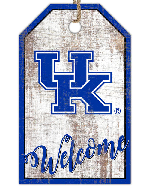 Kentucky Wildcats Welcome Team Tag 11" x 19" Sign