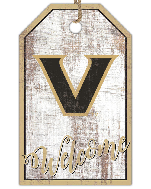 Vanderbilt Commodores Welcome Team Tag 11" x 19" Sign