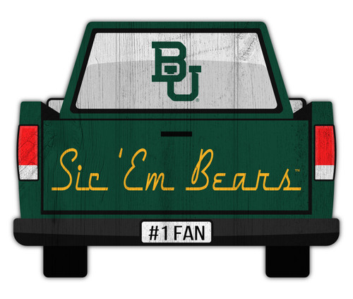 Baylor Bears 12" Truck Back Cutout Sign