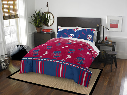 Philadelphia Phillies Rotary Queen Bed In A Bag Set