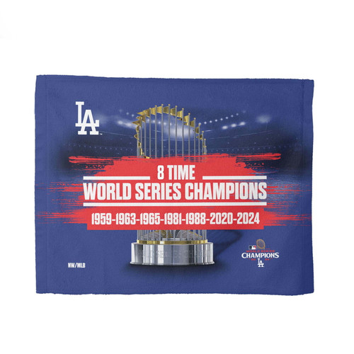 Los Angeles Dodgers 15" x 18" MLB World Series Multi Champs Keepsake Rally Towel