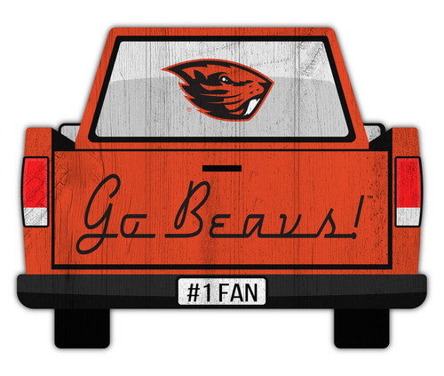 Oregon State Beavers 12" Truck Back Cutout Sign