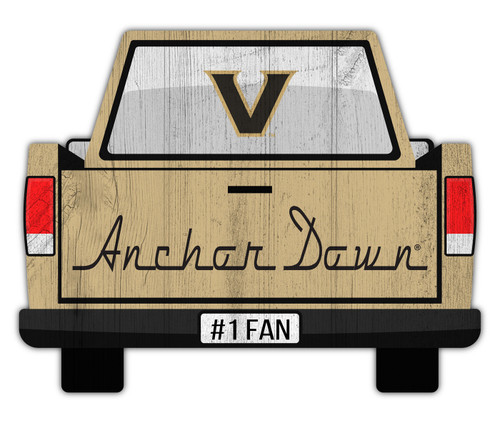 Vanderbilt Commodores 12" Truck Back Cutout Sign