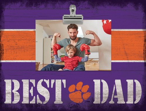 Clemson Tigers Best Dad Wall Art