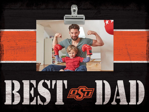 Oklahoma State Cowboys Best Dad Wall Art