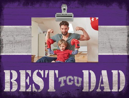 Texas Christian Horned Frogs Best Dad Wall Art