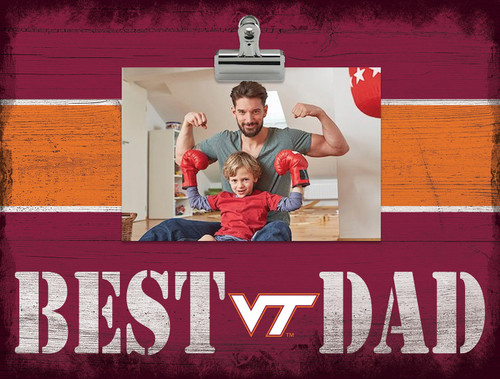 Virginia Tech Hokies Best Dad Wall Art