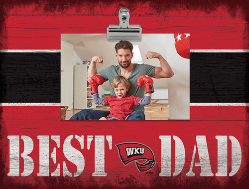 Western Kentucky Hilltoppers Best Dad Wall Art