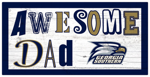 Georgia Southern Eagles Awesome Dad 6" x 12" Sign