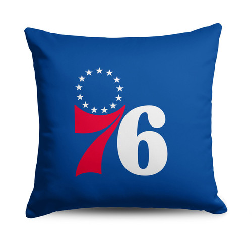 Philadelphia 76ers 18" x 18" Double Down Throw Pillow