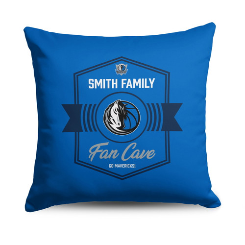 Dallas Mavericks 18" x 18" Dominion Personalized Throw Pillow