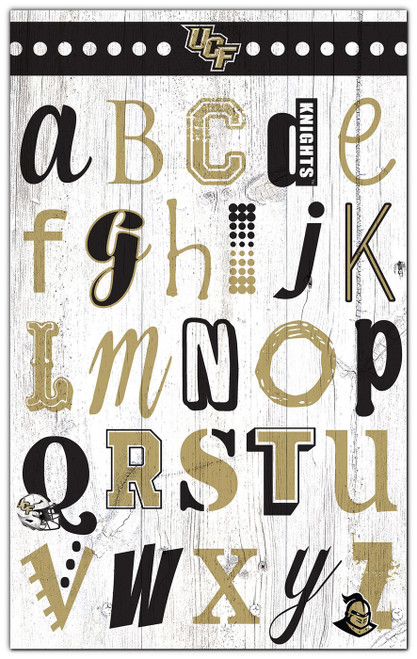 Central Florida Knights Alphabet 11" x 19" Sign
