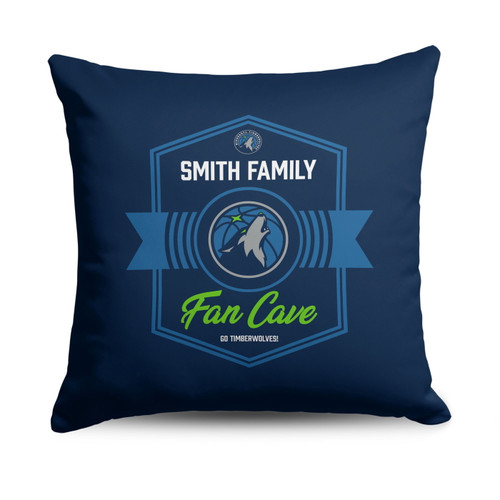 Minnesota Timberwolves 18" x 18" Dominion Personalized Throw Pillow