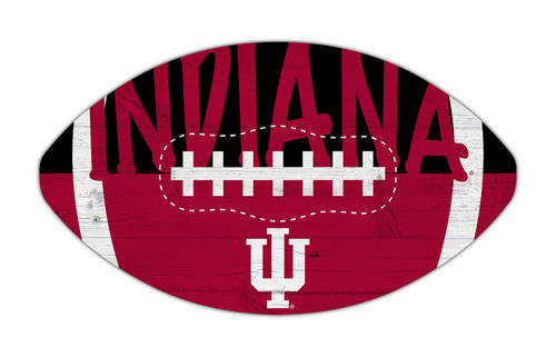 Indiana Hoosiers 12" Football Cutout Sign