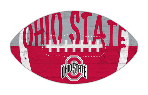 Ohio State Buckeyes 12" Football Cutout Sign