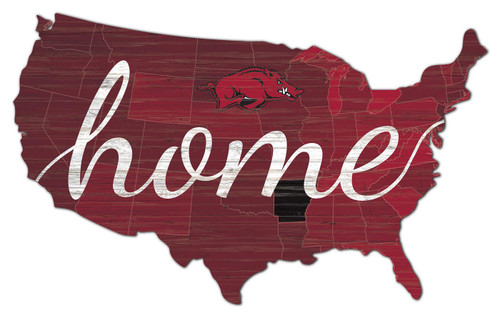 Arkansas Razorbacks USA Cutout Sign