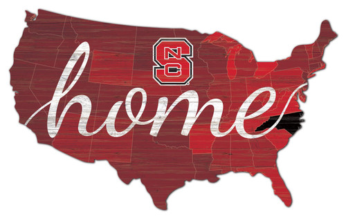 North Carolina State Wolfpack USA Cutout Sign