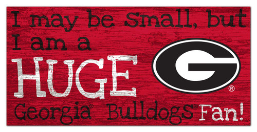 Georgia Bulldogs Huge Fan 6" x 12" Sign