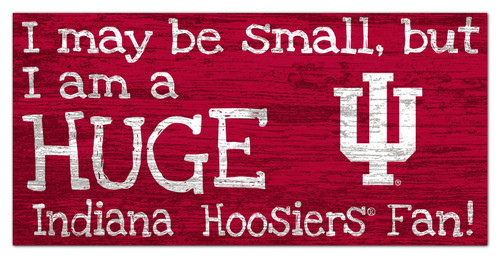 Indiana Hoosiers Huge Fan 6" x 12" Sign