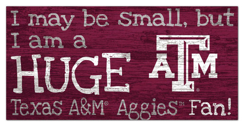 Texas A&M Aggies Huge Fan 6" x 12" Sign