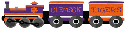 Clemson Tigers Train Cutout 6" x 24" Sign